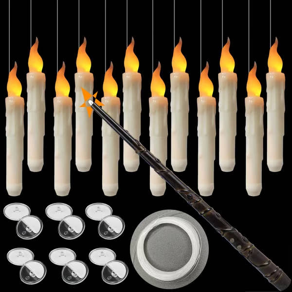 Flameless Candles with Magic Wand Remote